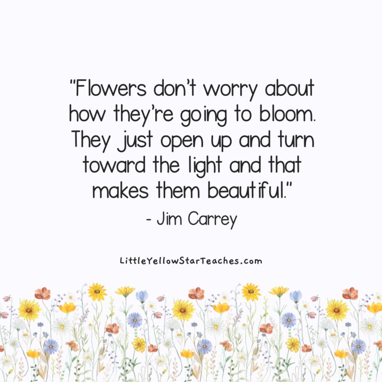 11 Flower Quotes For Kids - LittleYellowStar