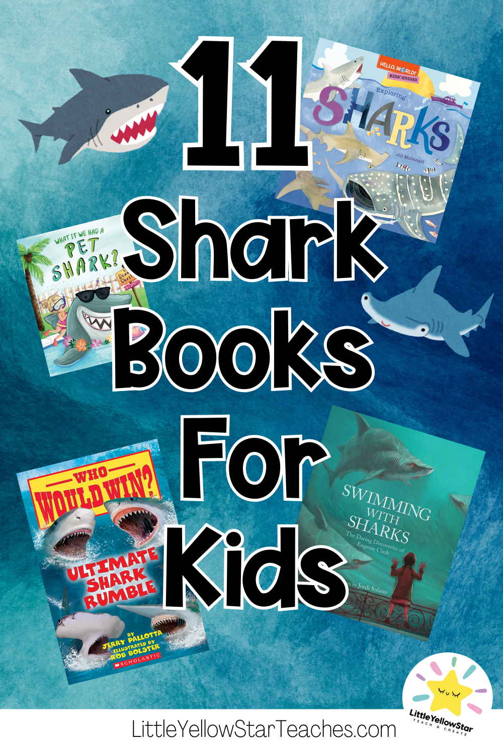 Pin Me! 11 Shark Books For Kids