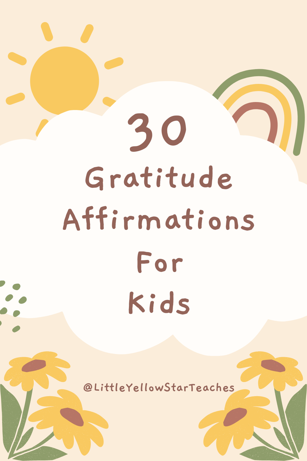 Gratitude Affirmations For Kids