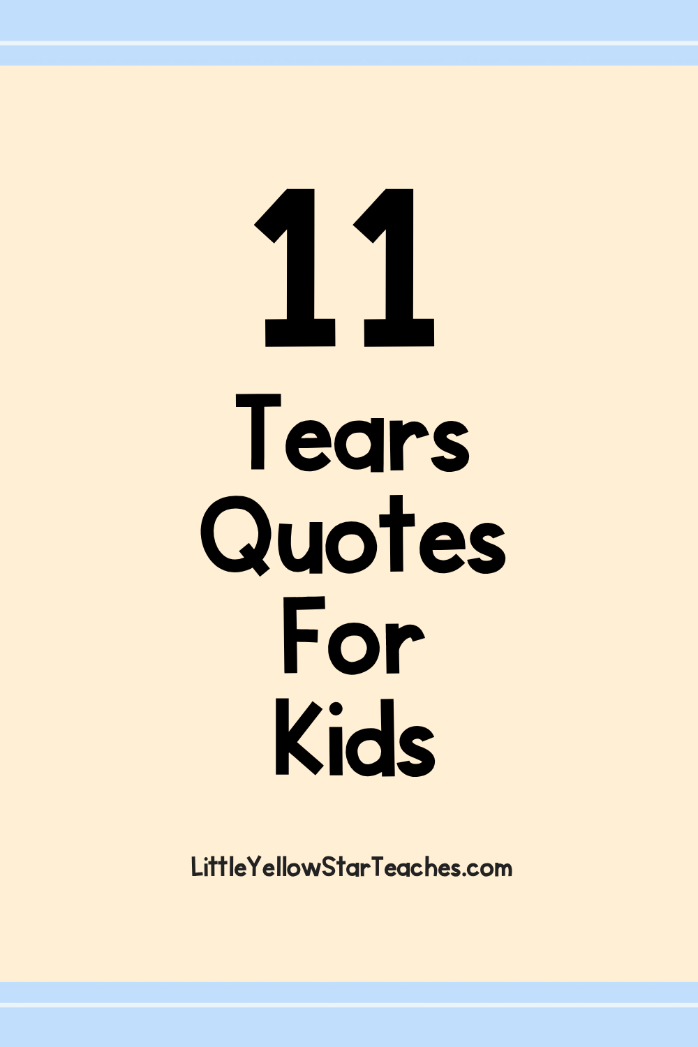 Tears Quotes for Kids