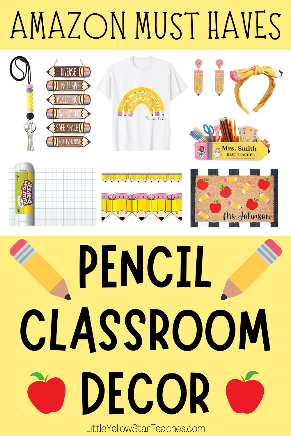 Pencil Classroom Decor