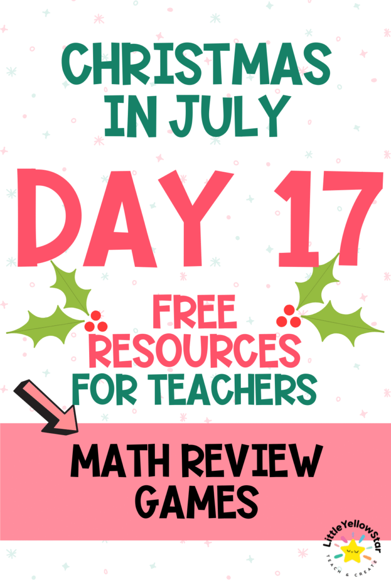 Day 17 - Christmas In July Free Teaching Resources for Teachers