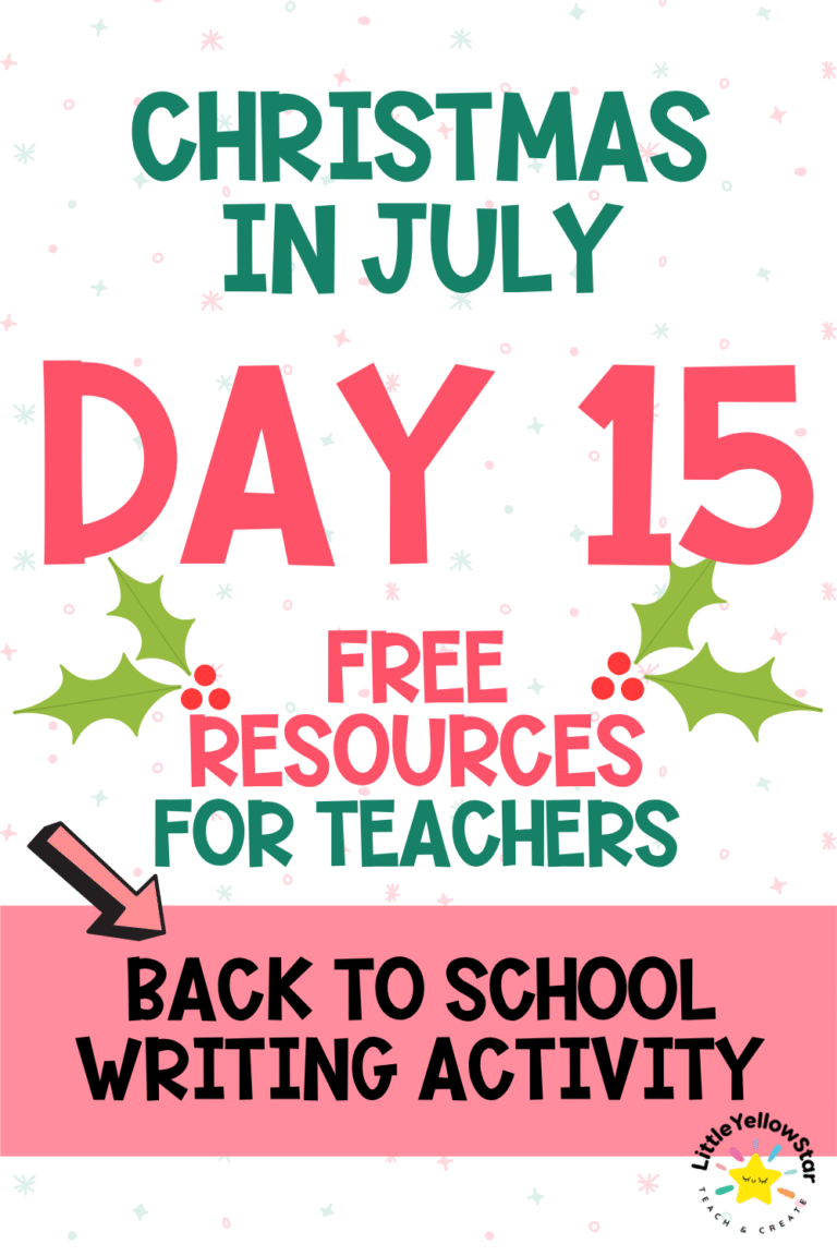 Day 15 - Christmas In July Free Teaching Resources for Teachers