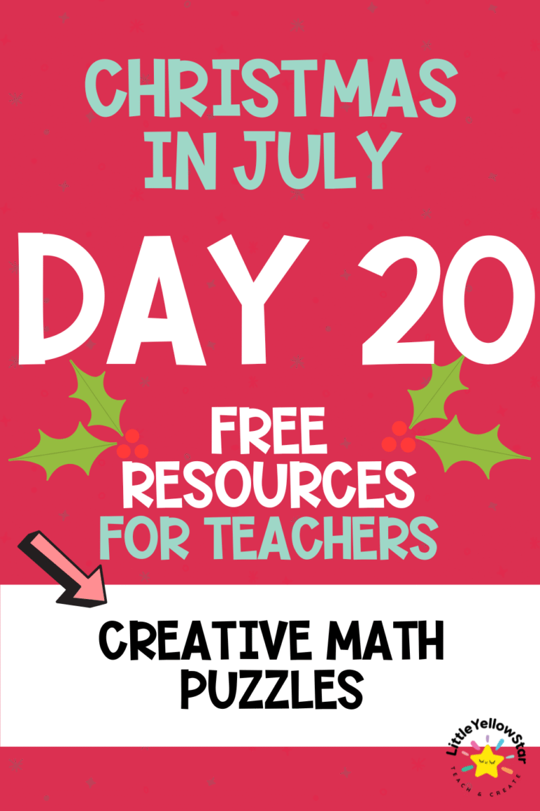 Day 20 - Christmas In July Free Teaching Resources for Teachers