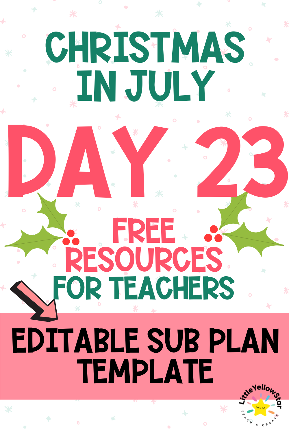 Day 23 - Christmas In July Free Teaching Resources for Teachers