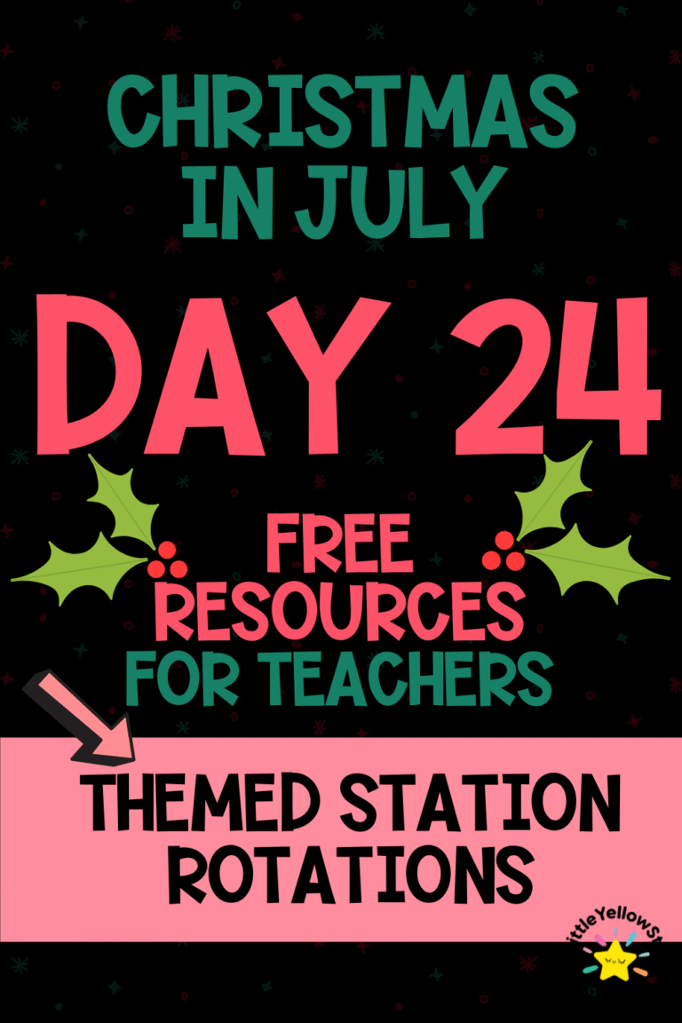 Day 24 - Christmas In July Free Teaching Resources for Teachers