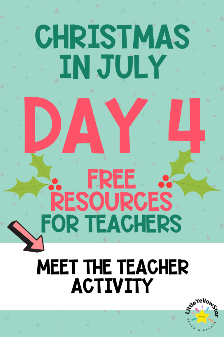 Day 4 - Christmas In July Free Teaching Resources for Teachers