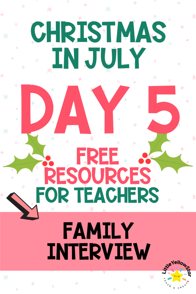 Day 5 - Christmas In July Free Teaching Resources for Teachers