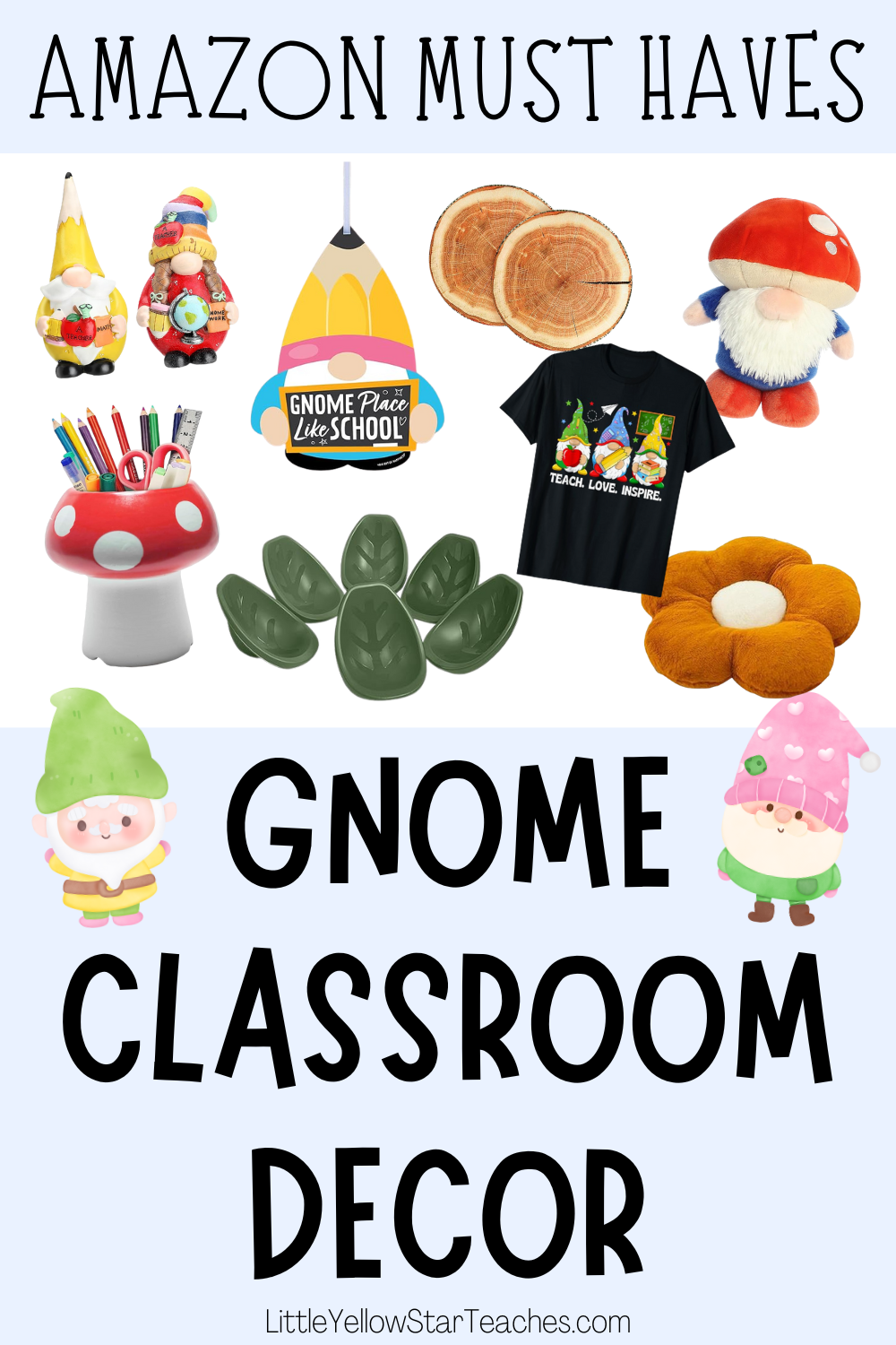 Gnome Classroom Decor Pin