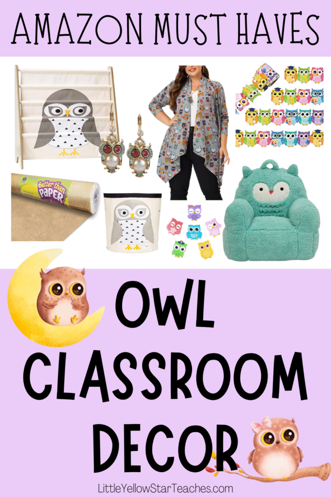 Owl Classroom Decor Amazon Teacher Must Haves - LittleYellowStar