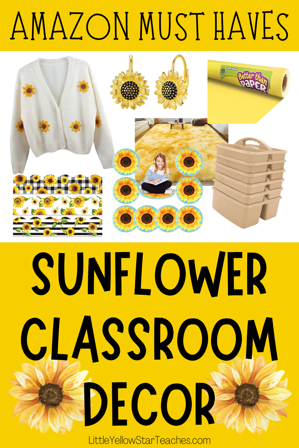 Sunflower Classroom Decor